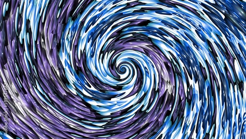 Fractal complex blue purple patterns - Mandelbrot set detail  digital artwork for creative graphic