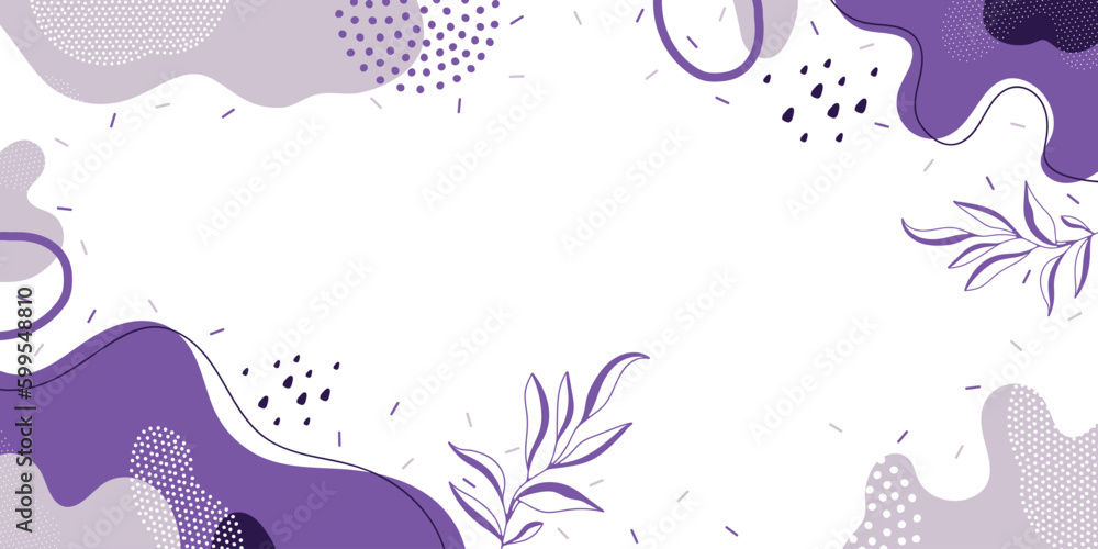 Naklejka premium Doodle background pattern, abstract colored shapes. Modern minimalism trendy pattern background.