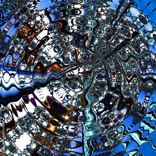 Fractal complex patterns - Mandelbrot set detail  digital artwork for creative graphic