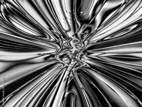 Fractal complex black white patterns - Mandelbrot set detail, digital artwork for creative graphic