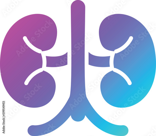 Kidney Vector Icon Design Illustration