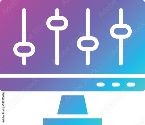Volume control Vector Icon Design Illustration