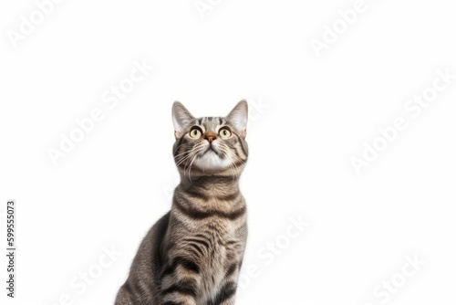 a surprised cat portrait