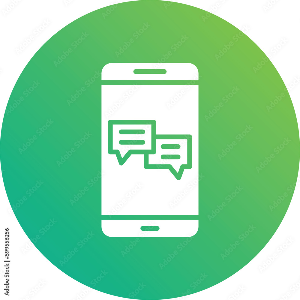 Mobile chat Vector Icon Design Illustration Mobile chat Vector Icon Design Illustration