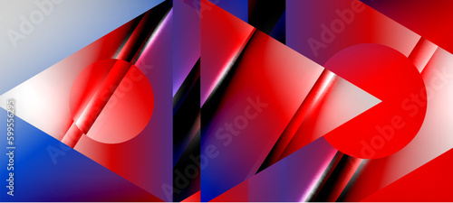 Triangle abstract background with shiny and glossy effects. Vector Illustration For Wallpaper  Banner  Background  Card  Book Illustration  landing page