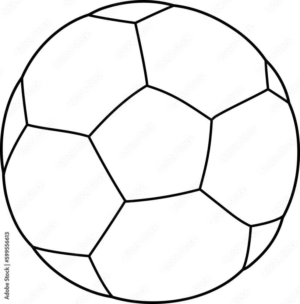 School Sport Football Ball Doodle Hand Drawn Illustration School Sport Football Ball Doodle Hand Drawn Illustration