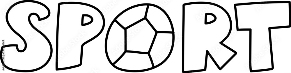 School Subject Sport Name Doodle Hand drawn Font School Subject Sport Name Doodle Hand drawn Font