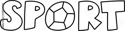 School Subject Sport Name Doodle Hand drawn Font