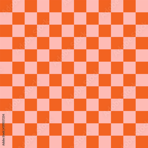 Groovy and retro boho cute checkerboard pattern photo