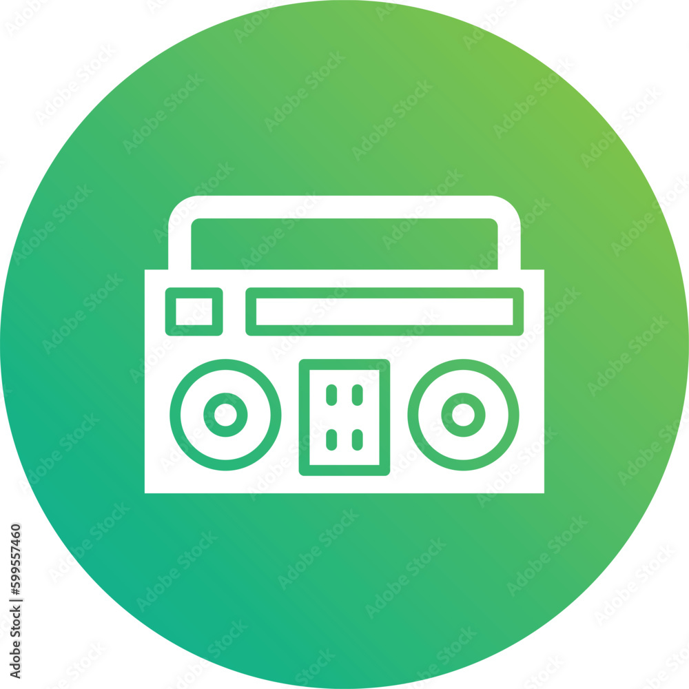 Boombox Vector Icon Design Illustration Boombox Vector Icon Design Illustration