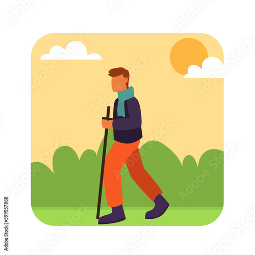Hiking scene set_Scene 
