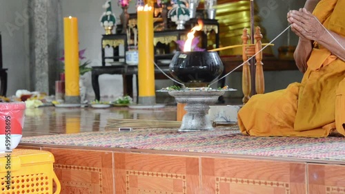 Monks of the religious rituals, Buddhist ceremony