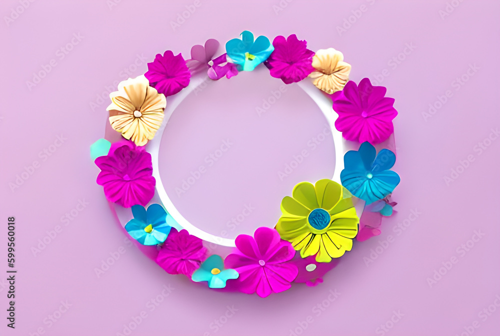 Colorful floral spring wallpaper Background Free photo  AI Generated
