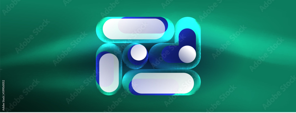 Glowing round shapes abstract background. Template for wallpaper, banner, presentation, background Glowing round shapes abstract background. Template for wallpaper, banner, presentation, background