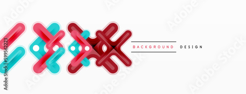 Cross line background minimal geometric template. Design for wallpaper, banner, background, landing page, wall art, invitation, prints, posters