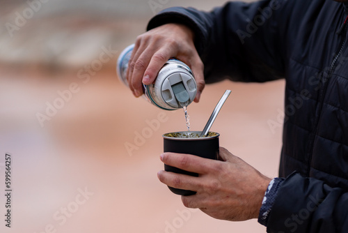 Tomando Mate en el Viaje