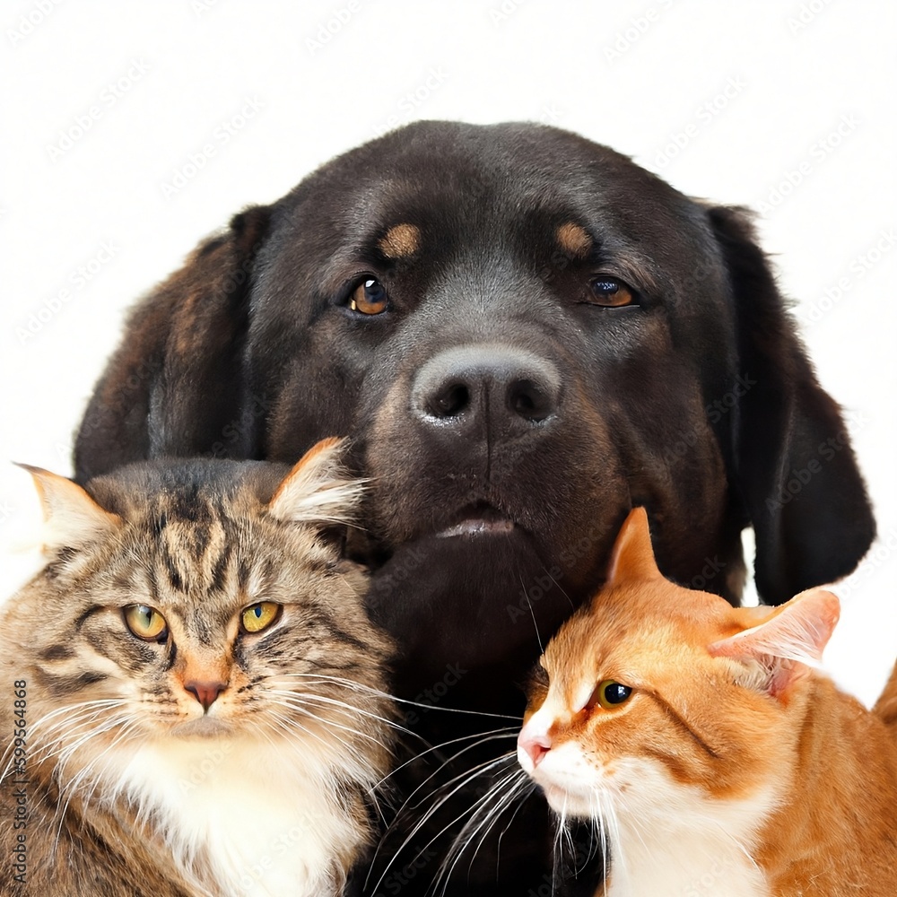 cat and dog (AI) cat and dog (AI)