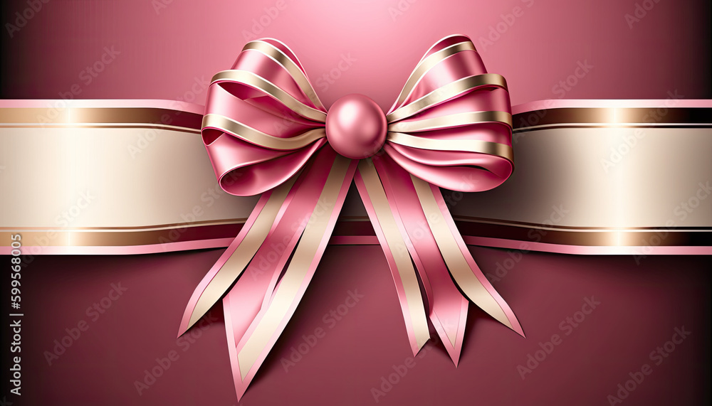 pink ribbon background created with Generative AI technology pink ribbon background created with Generative AI technology