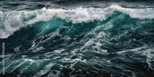 sea waves created with Generative AI technology