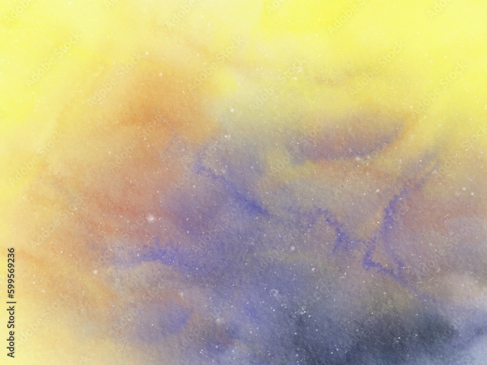 Fototapeta premium Abstract Colorful Watercolor Background. Rainbow Gradient. Spring Or Easter Sunrise Sky