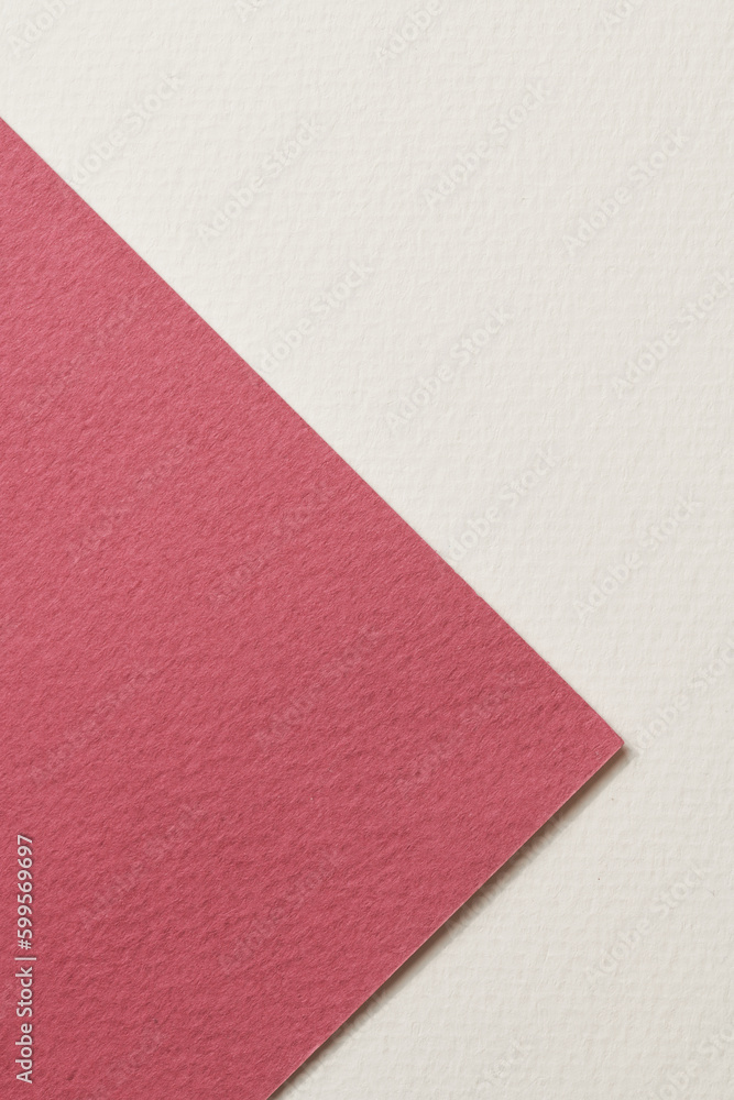Rough kraft paper background, paper texture burgundy white colors. Mockup with copy space for text Rough kraft paper background, paper texture burgundy white colors. Mockup with copy space for text