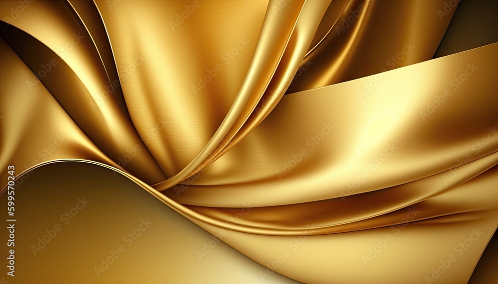 Fototapeta premium abstract gold fabric background created with Generative AI technology