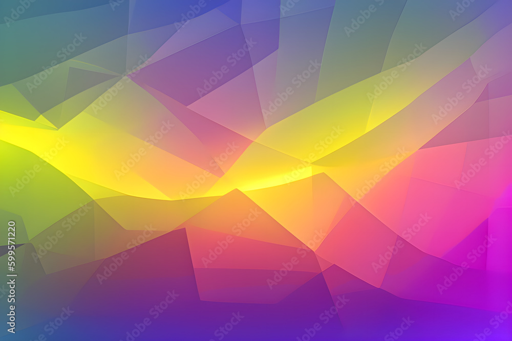 Fototapeta premium Abstract multicolored triangulated background. Back