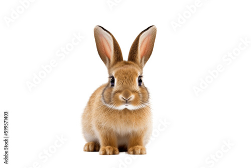 Isolated Rabbit on Transparent Background © Happymoon