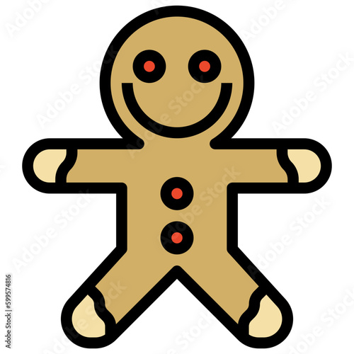 gingerbread line icon,linear,outline,graphic,illustration