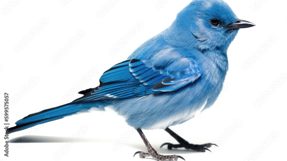 blue bird isolated created with Generative AI technology