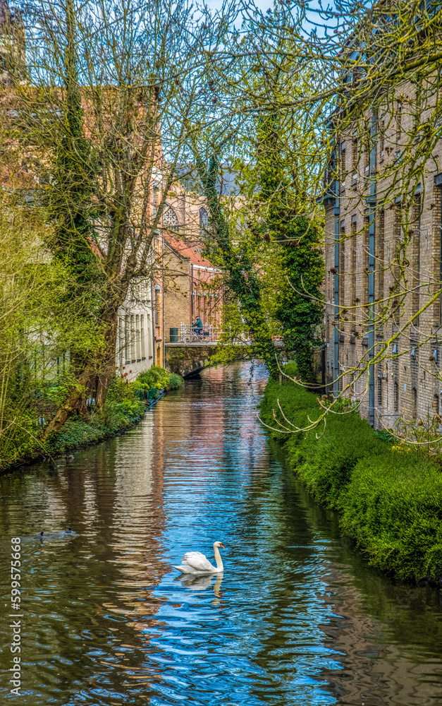 Canal, Architecture, Bruge, Belgium