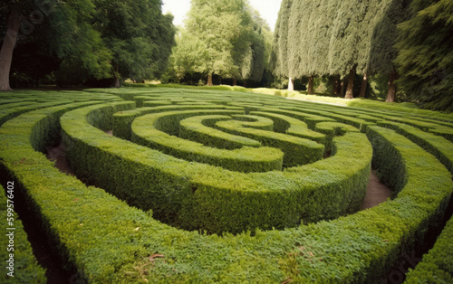 maze hedge reated with Generative AI technology
