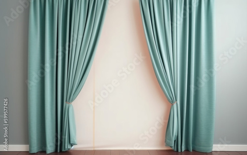 curtains in the room created with Generative AI technology