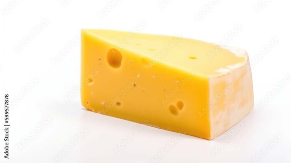 cheese isolate created with Generative AI technology cheese isolate created with Generative AI technology