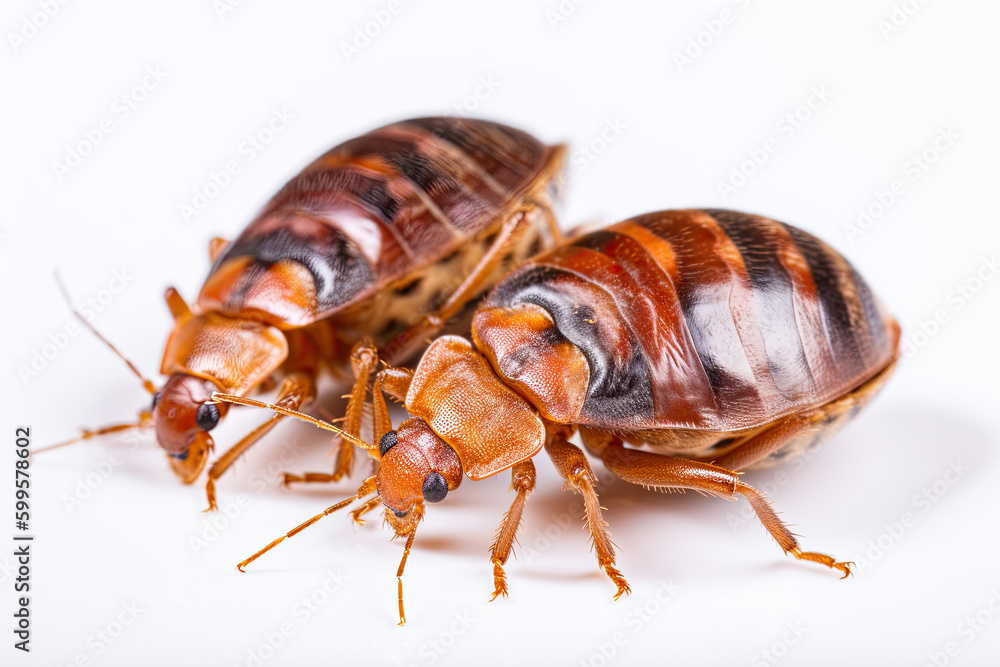 bed bugs isolated created with Generative AI technology bed bugs isolated created with Generative AI technology