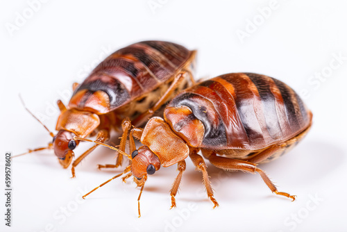 bed bugs isolated created with Generative AI technology © Poprock3d