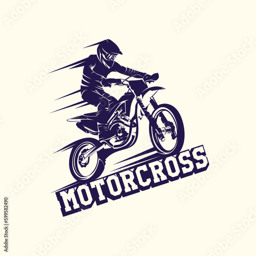 motorcross racing emblem