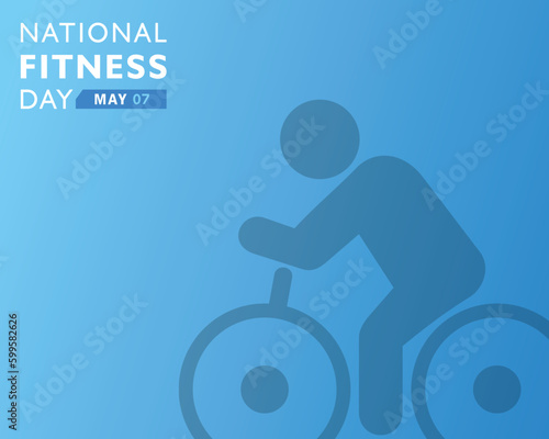 Vector Illustration for National Fitness Day celebrates on 7th may ,