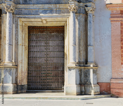 entrance to the church