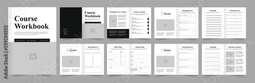 Course Workbook layout template photo