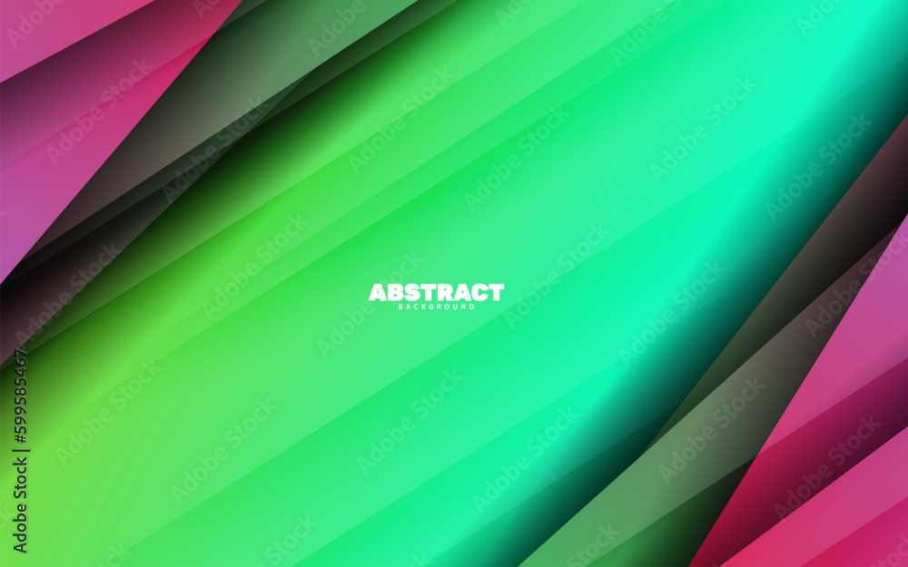 Abstract overlap layer papercut background banner