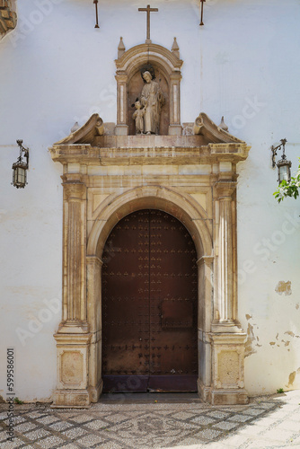 entrance to the church