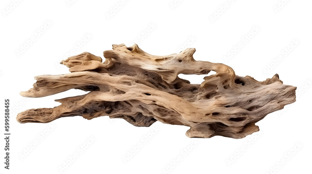 流木の美しさを表現したアートワーク(切り抜き) No.027 | Artwork (clipping) expressing the beauty of driftwood Generative AI
