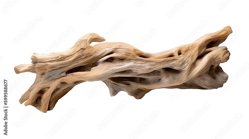 流木の美しさを表現したアートワーク(切り抜き) No.012 | Artwork (clipping) expressing the beauty of driftwood Generative AI