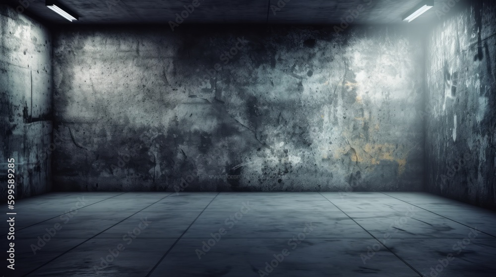 Luminous grunge concrete wall. AI generated Luminous grunge concrete wall. AI generated