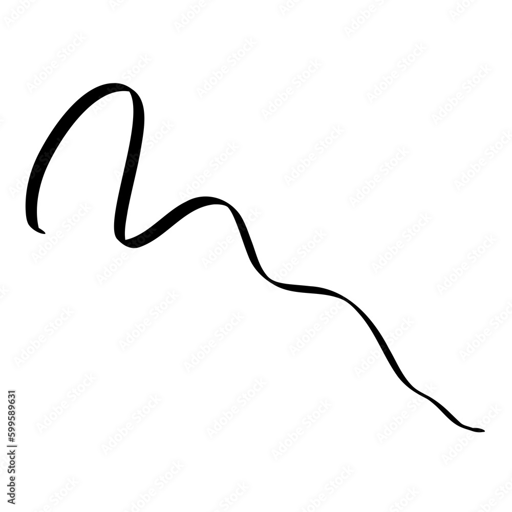 Set of hand drawn wavy, zigzag lines. Vector illustration Set of hand drawn wavy, zigzag lines. Vector illustration