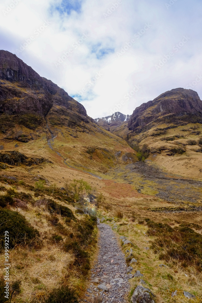 Three sisters viewpoint, Ballachulish, Scottish highlands, near Glencoe