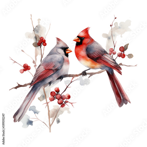 Billede på lærred Winter cardinal on a branch

Hi

I get the ideas for my claiparts from nature