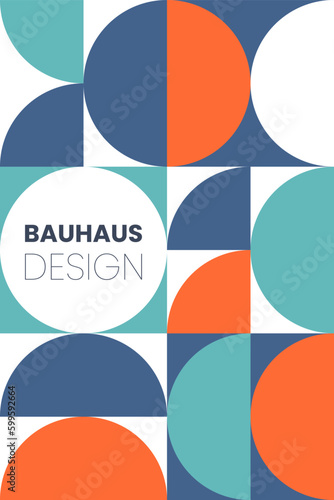 Abstract bauhaus elements shapes for use as banner or poster