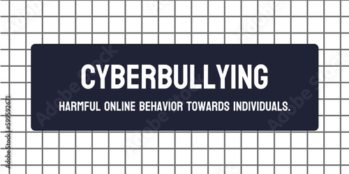 Cyberbullying - Bullying using electronic communication.